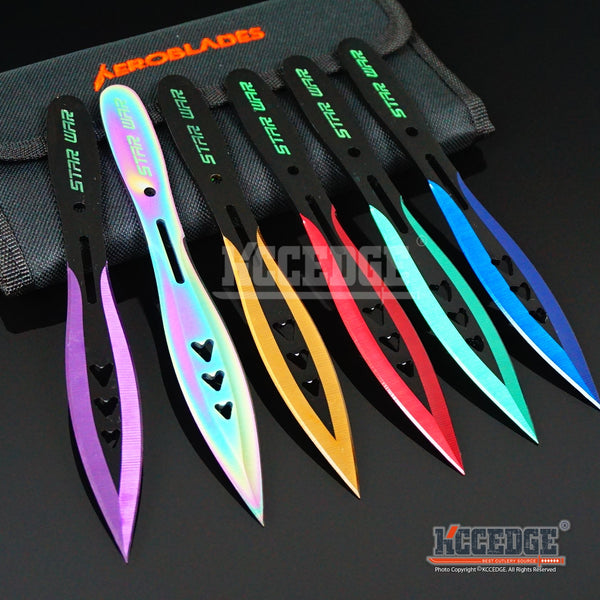 3PC 6.75 Ninja Kunai Star War Tactical Throwers Throwing Knife Set w/ –  KCCEDGE