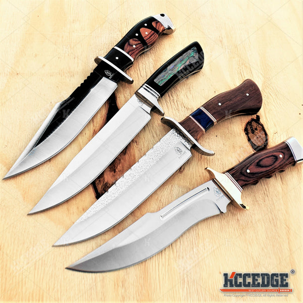 15 Full Tang Fixed Blade Knives With Wood Handle Scales Big Knives For  Your Knife Needs 3cr13 Stainless Steel Blades