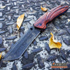 Image of 2PC TANTO Assisted Open BUCKSHOT Pocket Folding Knife + Damascus Etched CLEAVER