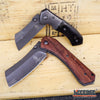 Image of 2PC BUCKSHOT COMBO 8" CLEAVER STYLE POCKET KNIFE + 6.5" MINI CLEAVER POCKET KNIF