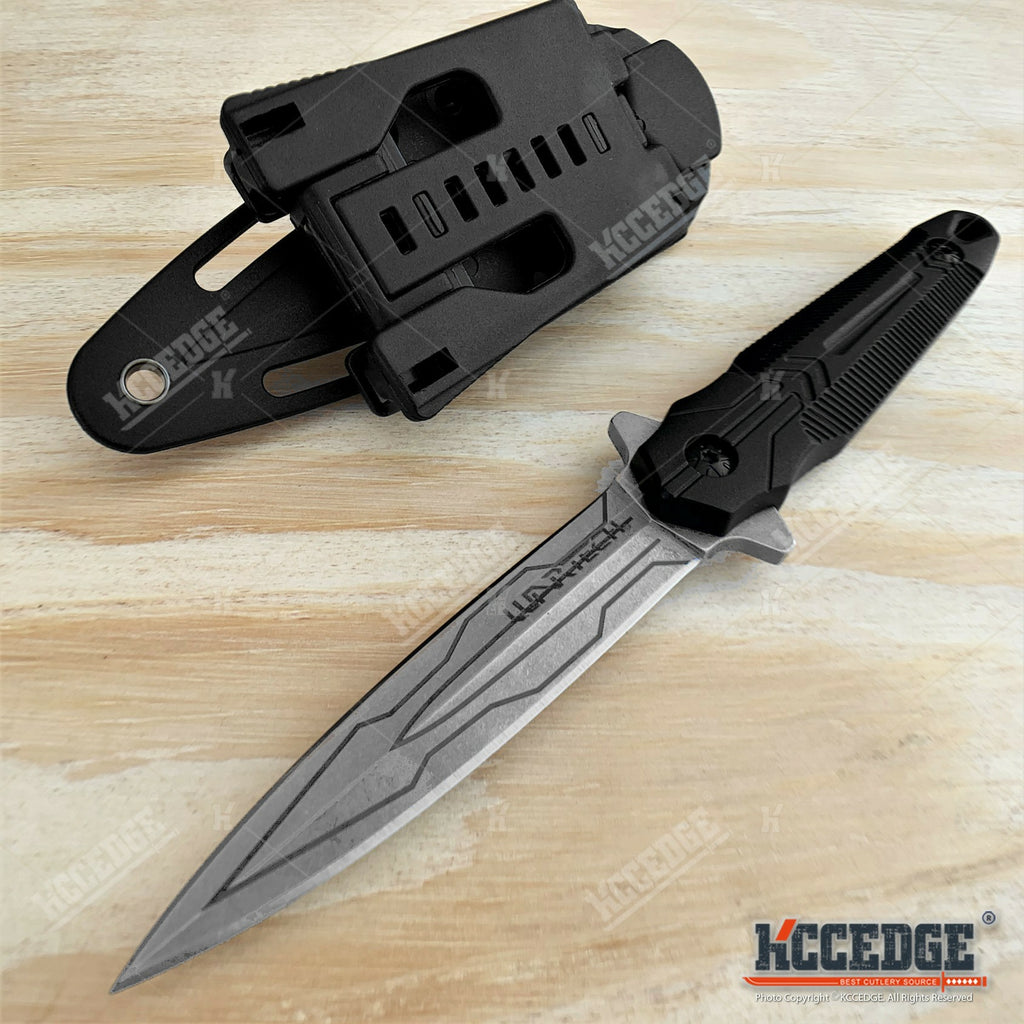 8 Fixed Blade Knife G10 Handle Scales w/ Molle Compatible Kydex Press –  KCCEDGE