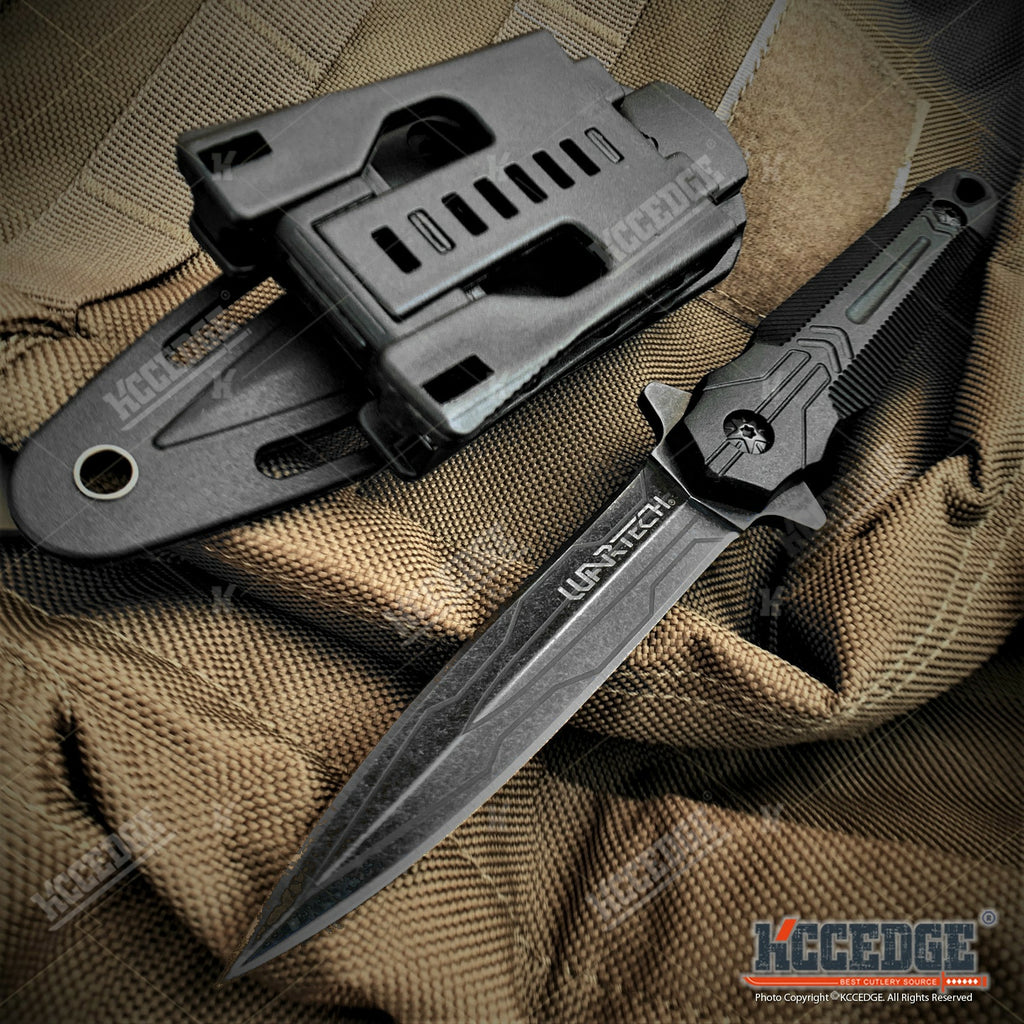 8 Fixed Blade Knife G10 Handle Scales w/ Molle Compatible Kydex Press –  KCCEDGE