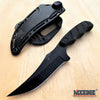 Image of 9" Fixed Blade Knife Full Tang Trailing Point Blade w/ Pressure Retention Kydex Sheath