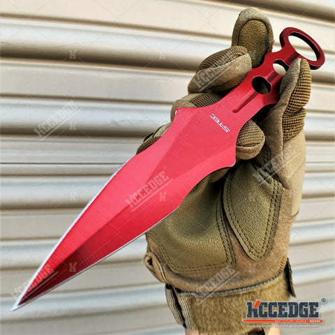 9 Full Tang Tactical Knife Camping Knife Fixed Blade Knife w/ Kydex S –  KCCEDGE
