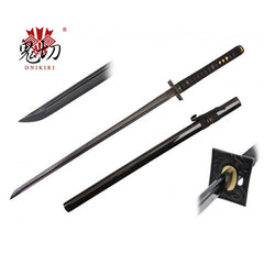 41" BUSHIDO ONIKIRI Japanese Ninja Katana Sword w/ DRAGON TSUBA Ray Skin Handle